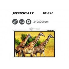 XBRIGHT BE-240 Motorlu Projeksiyon Perdesi (240x200cm)